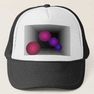 Colour Fun 3 D Optical Illusion Infinity Spheres Trucker Hat