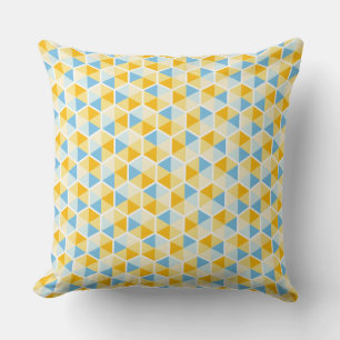 Colour Geometric Honeycomb Pattern 03 Throw Pillow