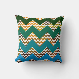 colour geometrics chevron pattern throw pillow