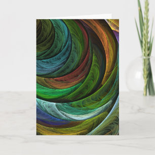 Colour Glory Abstract Art Greeting Card