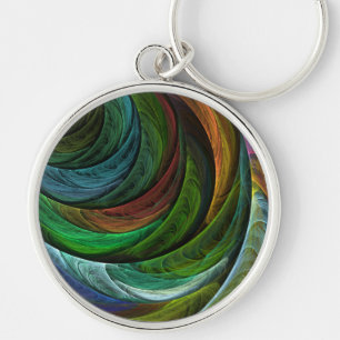 Colour Glory Abstract Art Small Keychain