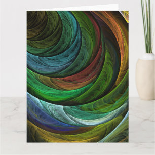 Colour Glory Abstract Art Thank You Card