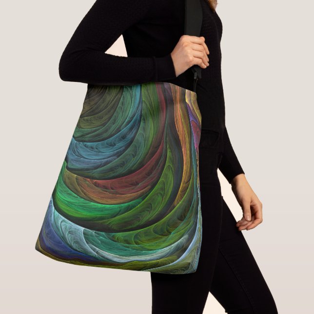 Colour Glory Modern Abstract Art Pattern Elegant Crossbody Bag (Close Up)