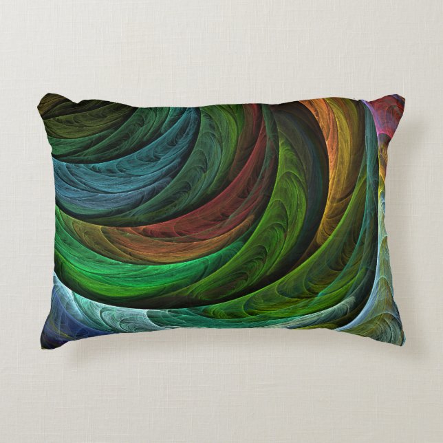 Colour Glory Modern Abstract Art Pattern Elegant Decorative Pillow (Front)