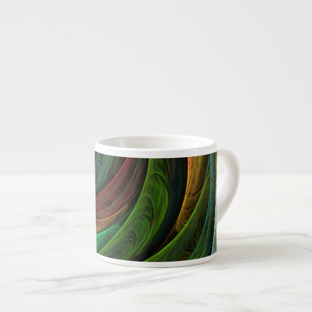 Colour Glory Modern Abstract Art Pattern Elegant Espresso Cup (Front Right)