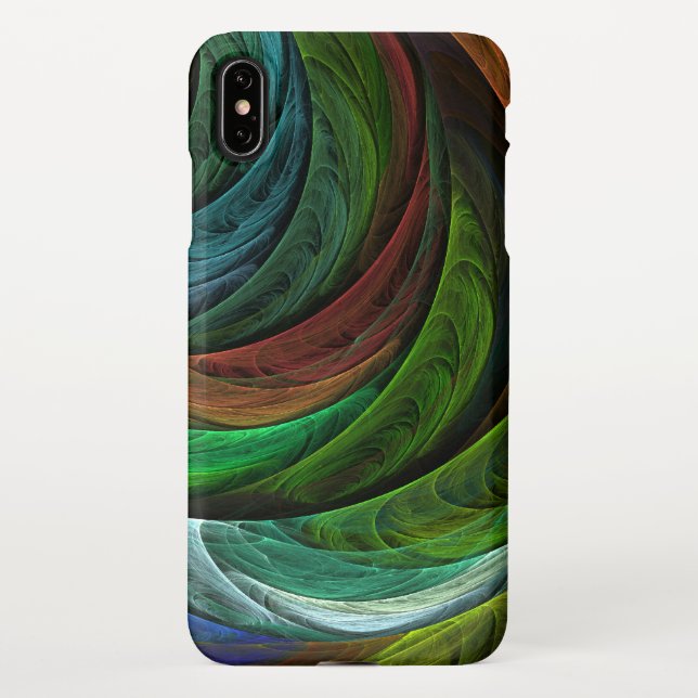 Colour Glory Modern Abstract Art Pattern Elegant iPhone Case (Back)