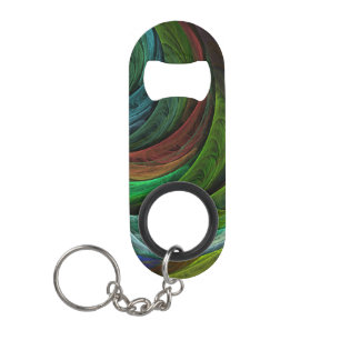 Colour Glory Modern Abstract Art Pattern Elegant Keychain Bottle Opener