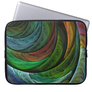 Colour Glory Modern Abstract Art Pattern Elegant Laptop Sleeve