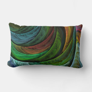 Colour Glory Modern Abstract Art Pattern Elegant Lumbar Pillow