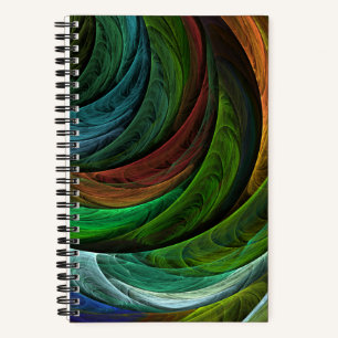 Colour Glory Modern Abstract Art Pattern Elegant Notebook
