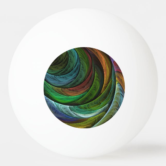Colour Glory Modern Abstract Art Pattern Elegant Ping Pong Ball (Front)