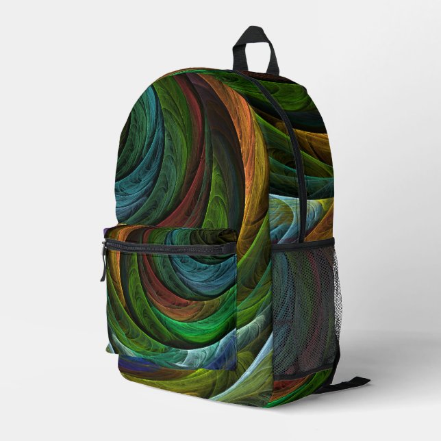 Colour Glory Modern Abstract Art Pattern Elegant Printed Backpack (Back Corner Right)