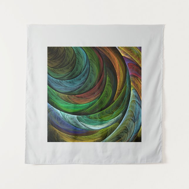 Colour Glory Modern Abstract Art Pattern Elegant Tapestry (Front)