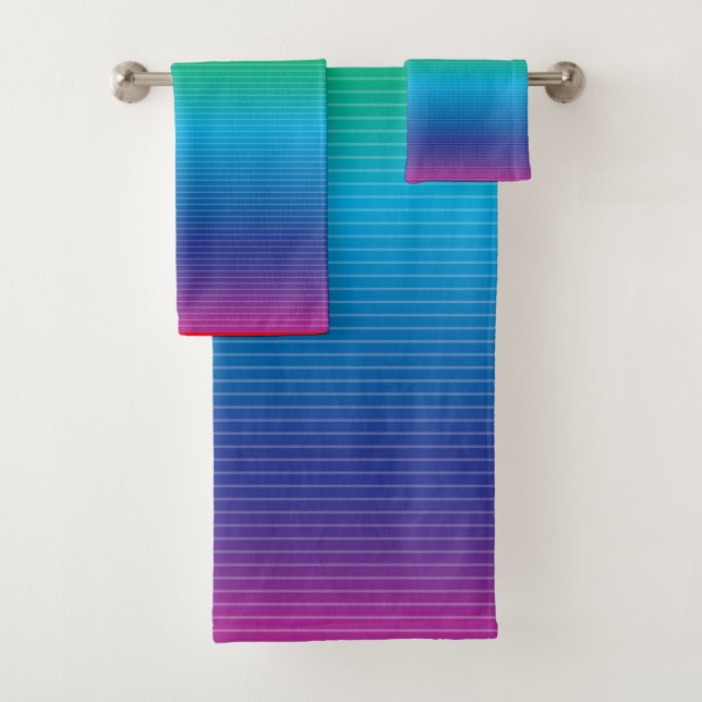 Colour Gradation with Lines Towel (Insitu)
