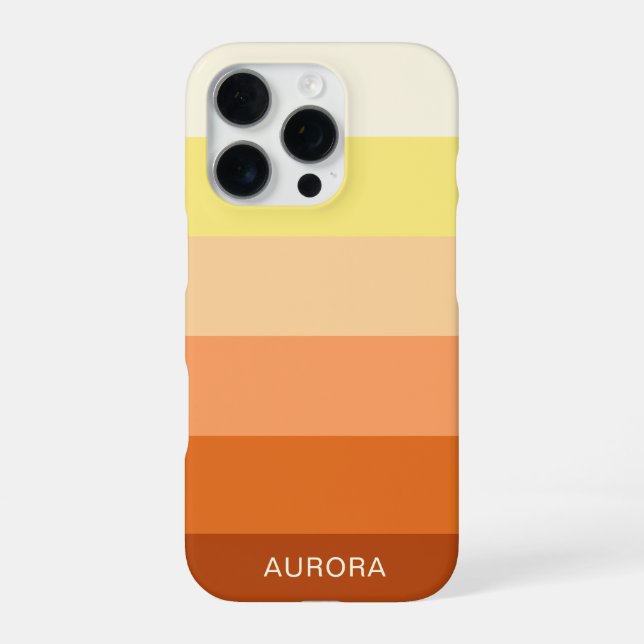 Colour Gradient Back to School - Custom Name  iPhone Case (Back)