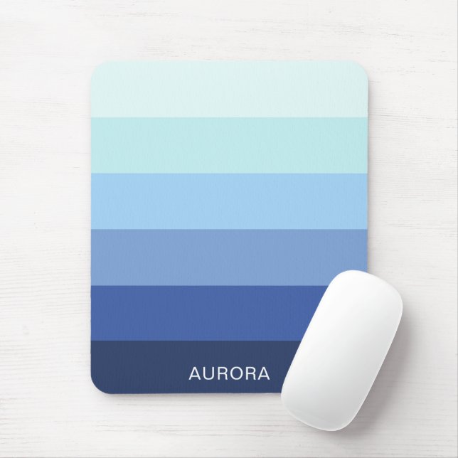 Colour Gradient Back to School - Custom Name  Mouse Pad (With Mouse)