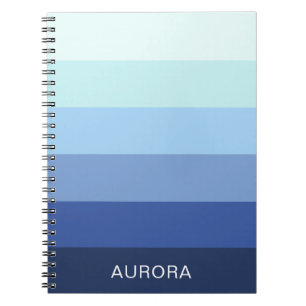 Colour Gradient Back to School - Custom Name Notebook