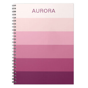 Colour Gradient Back to School - Custom Name  Notebook