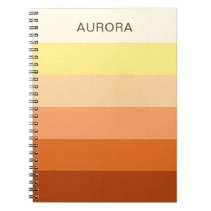 Colour Gradient Back to School - Custom Name Notebook