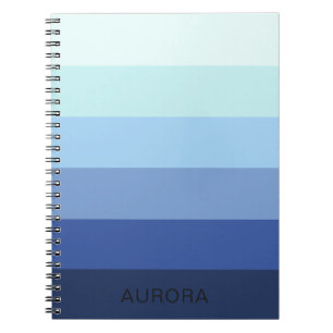Colour Gradient Back to School - Custom Name  Notebook