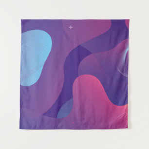 Colour gradient background design. Abstract geomet Tapestry