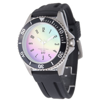 Colour Gradient Peace & Love Watch