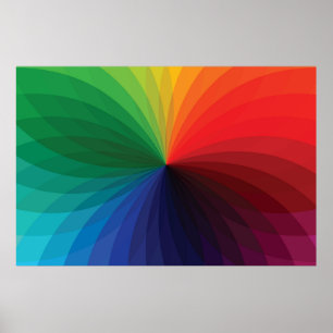 Colour Gradient Wheel Poster