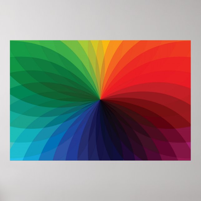 Colour Gradient Wheel Poster (Front)