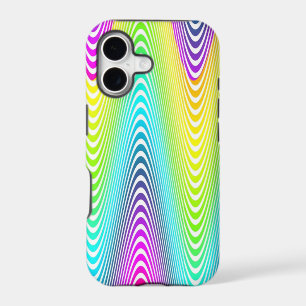 Colour Gradients ZigZag Waves - yellow blue pink