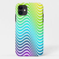 Colour Gradients ZigZag Waves - yellow blue pink