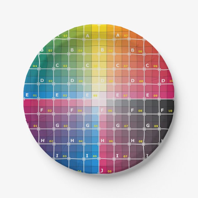 colour grid on paper plates (Front)