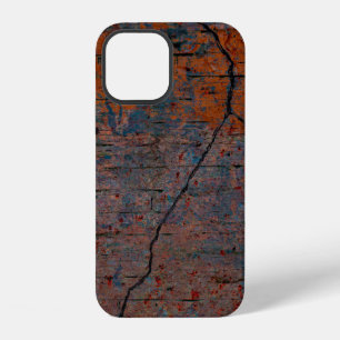 Colour grunge wall background. Various colour patt iPhone 12 Case