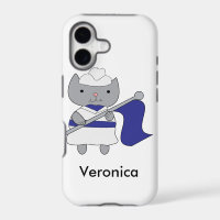 Colour Guard Cat Blue White