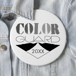 Colour Guard Customizable With Year 6 Inch Round Button