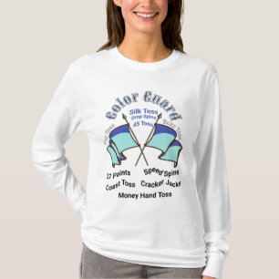 Colour Guard Flags with various moves T-Shirt