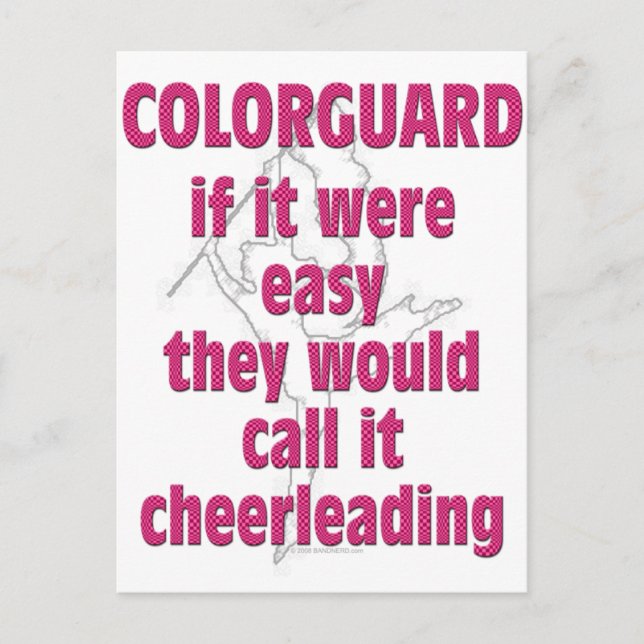 Colour Guard: If It Were Easy... Postcard (Front)