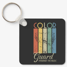 Colour Guard "Interpret the Music" Keychain