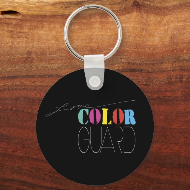 Colour Guard "Love Colour Guard" Keychain (Front)