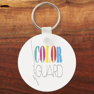 Colour Guard  "Love Colour Guard" Text Keychain