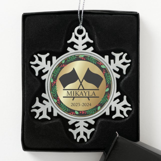 Colour Guard Marching Band Christmas Ornament (Box)