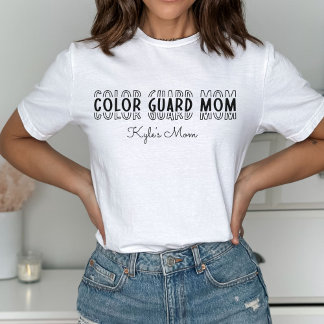 Colour Guard Marching Band Mom Customizable T-Shirt