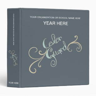 Colour Guard Mint Text Graphic With Swirl   Binder