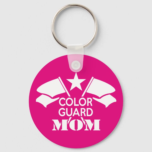 Colour Guard Mom Keychain (Front)