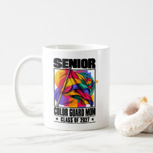 Colour Guard Mom Senior Class of 2027 Band Parent Coffee Mug