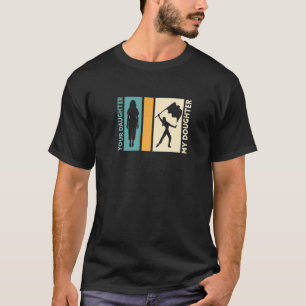 Colour Guard Mother Flag Flipping Daughter Mom T-Shirt