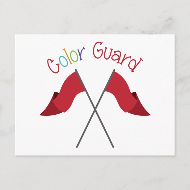 Colour Guard Postcard (Front)