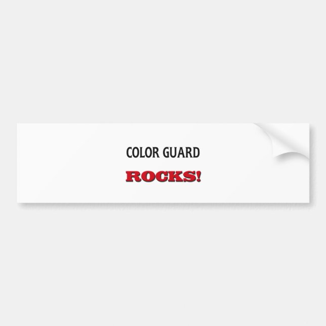 Colour Guard Rocks Bumper Sticker (Front)