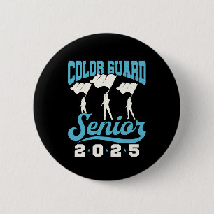 Colour Guard Senior 2025 Class Flags Graduation 2 Inch Round Button