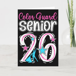 Colour Guard Senior 2026 Graduation Senior Colour  Card