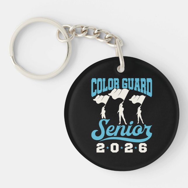 Colour Guard Senior Class of 2026 Graduation Keychain (Front)